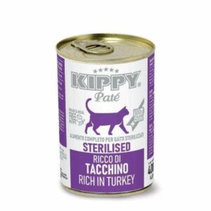kippy paté dinde chat sterilisé. Contenance 400 grammes.