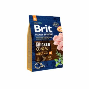 croquette Brit Premium by Nature chien Adulte M 3 kg