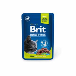 Morceaux avec agneau en sauce pour chats stérilisés 100gr