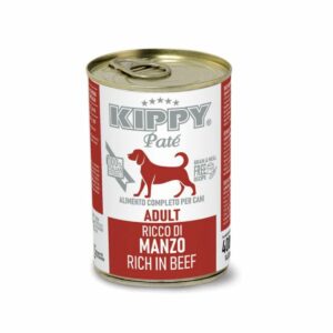 boite kippy paté boeuf pour chien adulte contennace 400 grammes