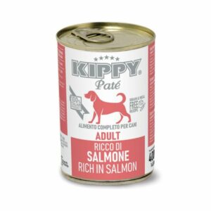 boite kippy paté saumon pour chien adulte contennace 400 grammes