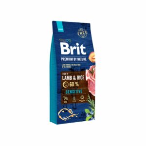 Brit premium by nature sensitive lamb and rice chien sensible 15kg
