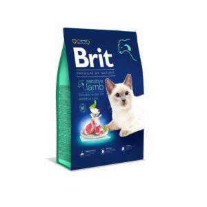 Croquette Brit Premium By Nature à l'Agneau pour chat Sensible 8kg