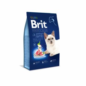 Brit Premium By Nature à l'Agneau pour chat Stérilisé 8kg
