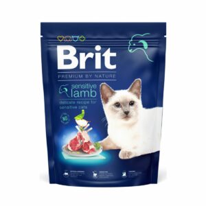 Croquette Brit Premium By Nature à l'Agneau pour chat Sensible 1.5kg