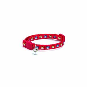 COLLIER CHAT CATMANIA ROUGE