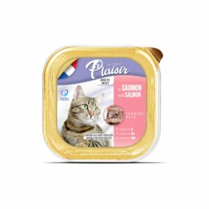 barquette plaisir saumon pour chat adulte au saumon