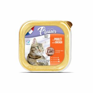 barquette plaisir chat au poulet