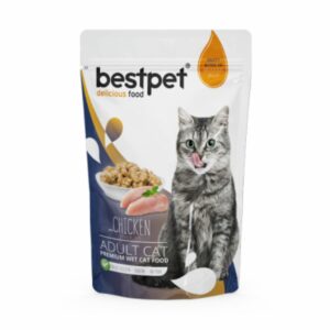 pochon bestpet chat adulte poulet 85 grammes
